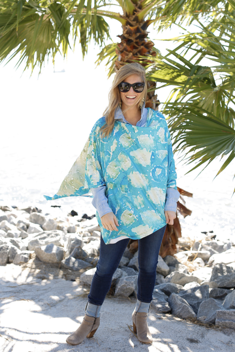 Oyster Net Party Poncho