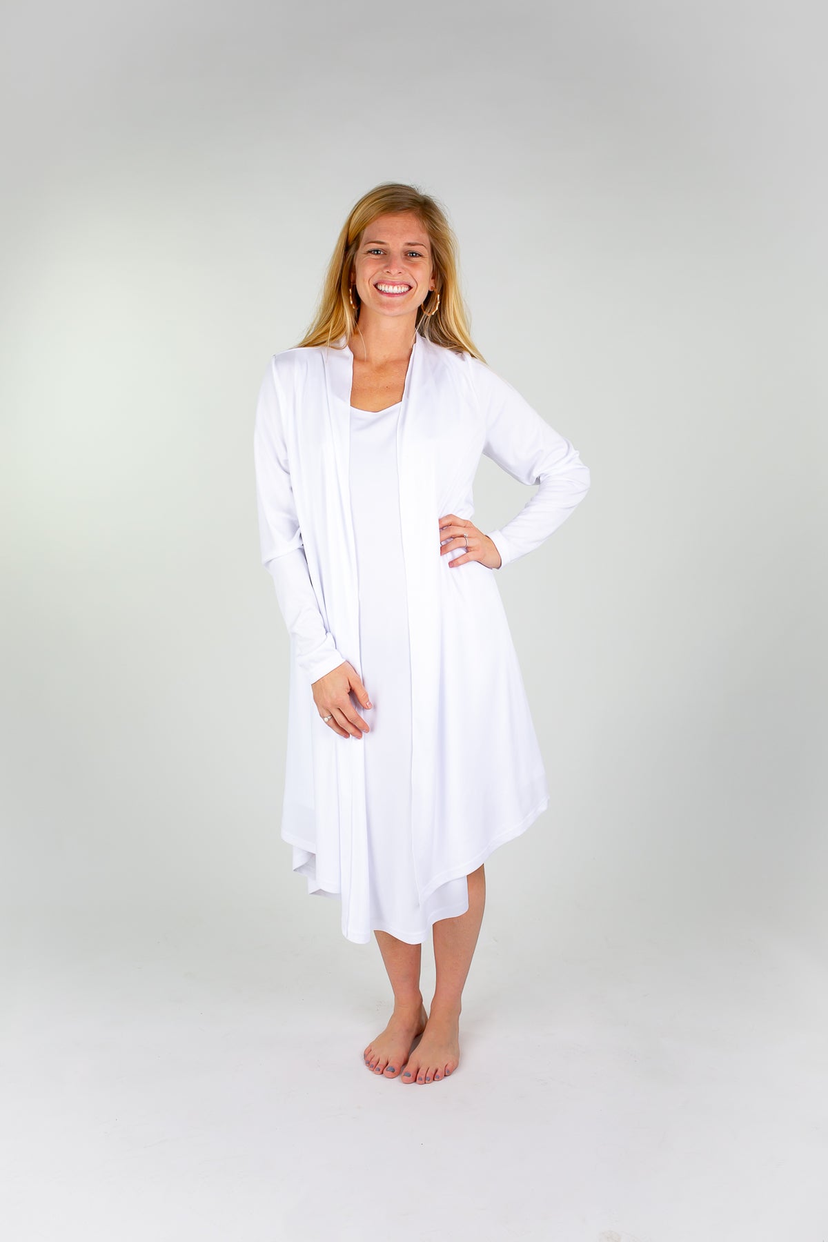 Sand Dunes White - Coolin&#39; It Cardi Coverup