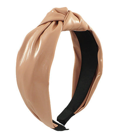 Knotted Patent Leather Headbands