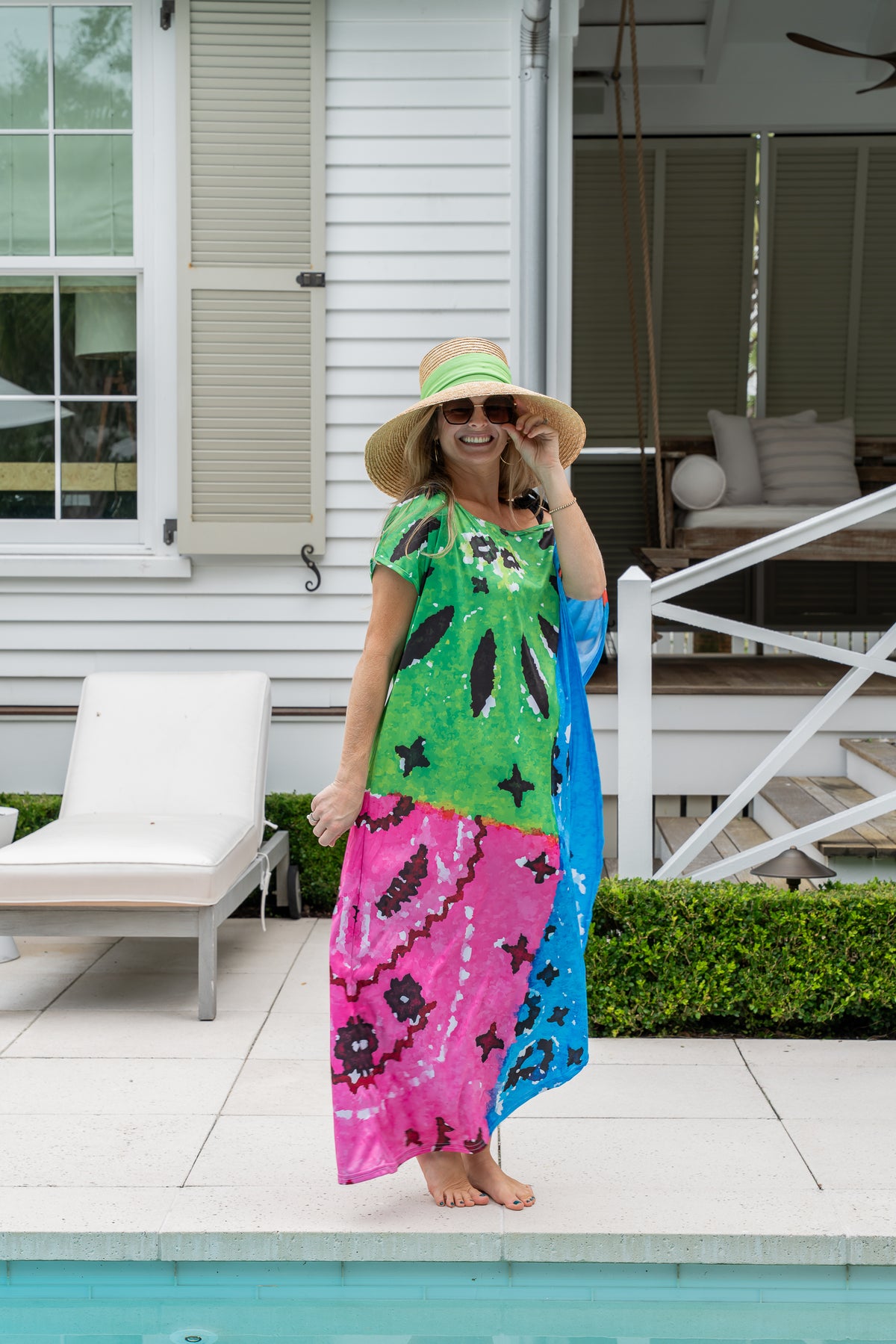 Beachy Bandana Maxi Coastal Caftan