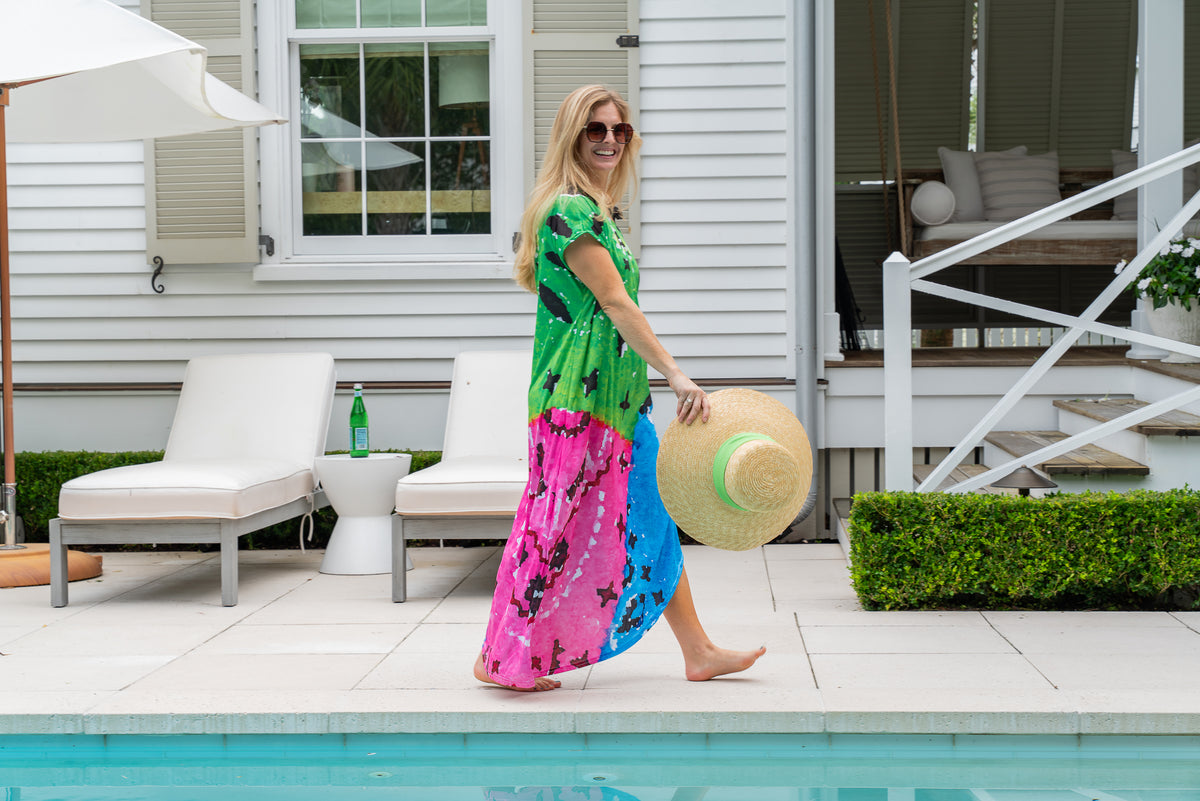 Beachy Bandana Maxi Coastal Caftan