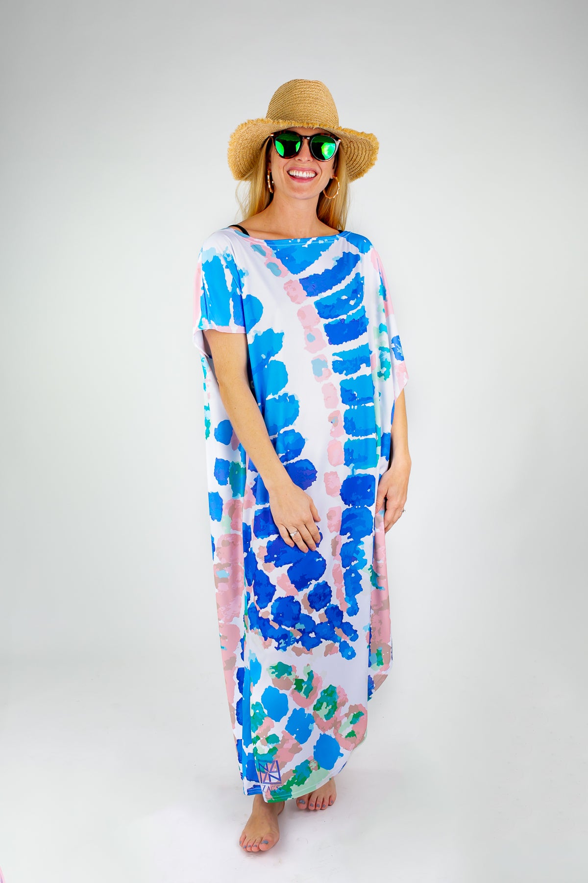 Playa Paisleys Maxi Coastal Caftan