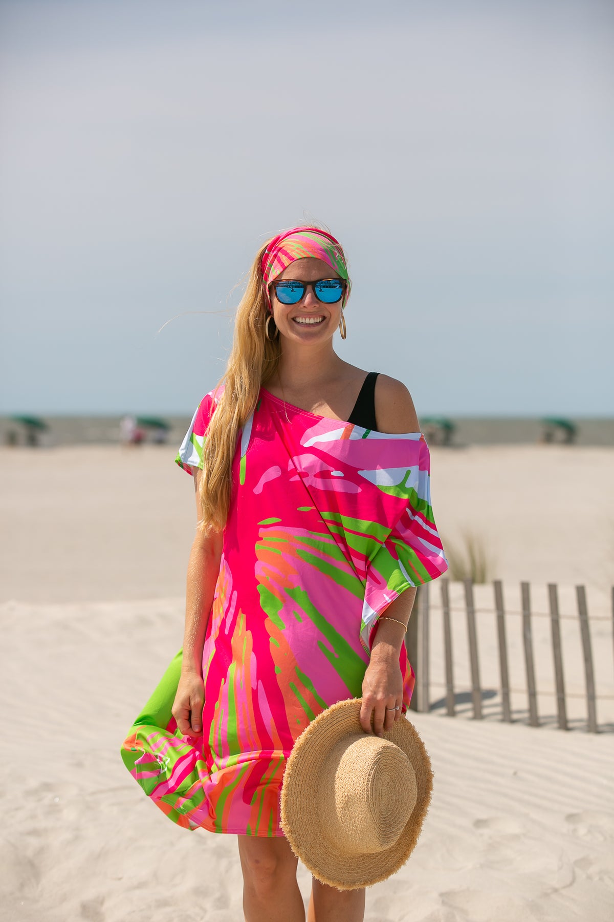 Punchy Palm Mini Coastal Caftan