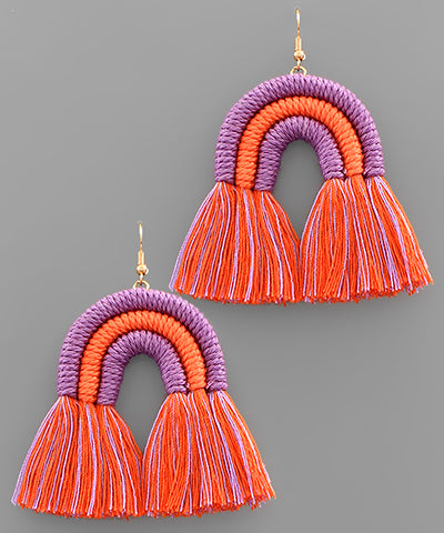 Arch &amp; Tassel Earrings