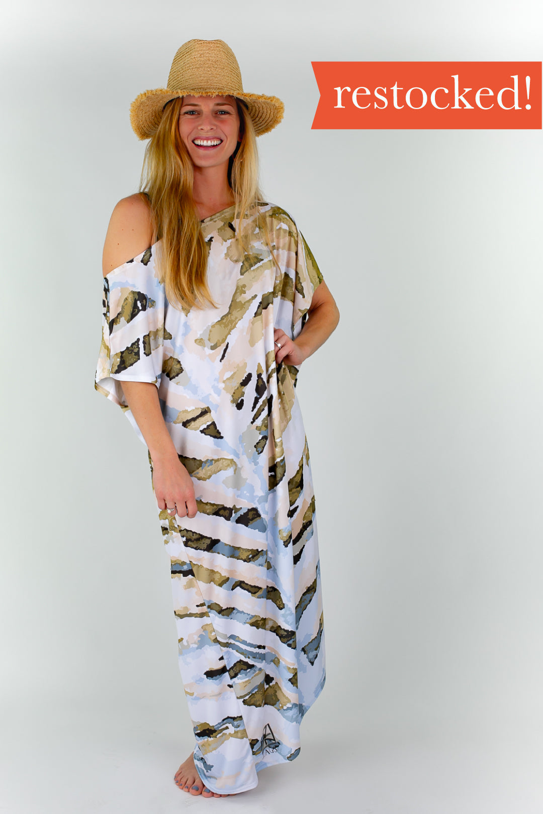 Natural Neutrals Maxi Coastal Caftan