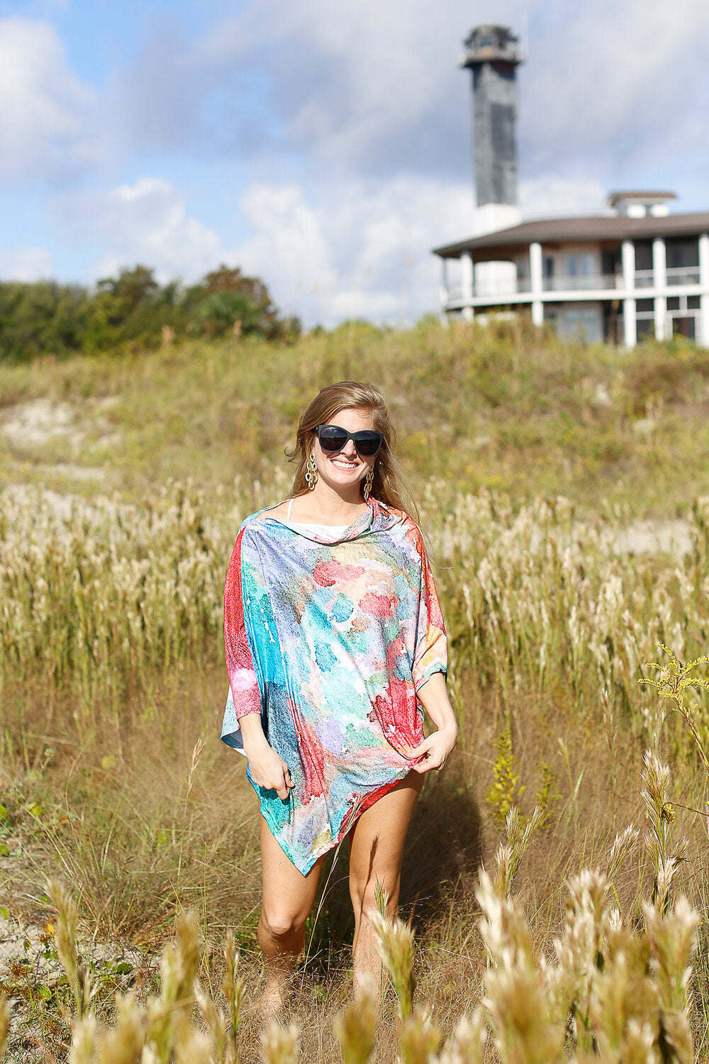 Blissful Dots Party Poncho