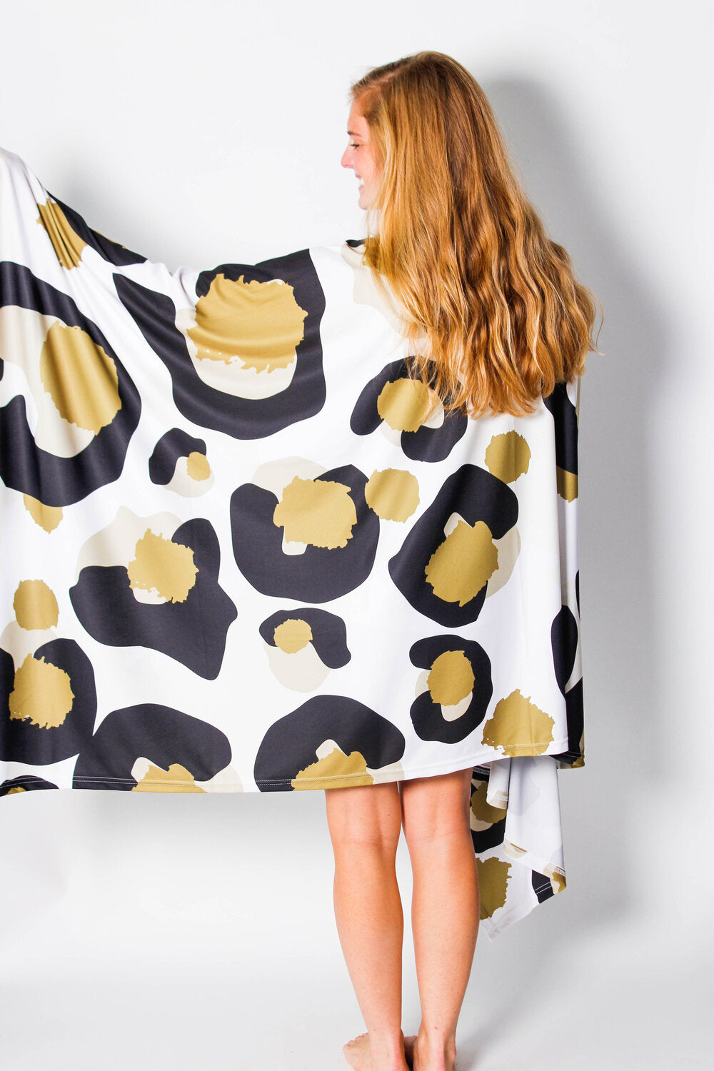 Gold Gameday Cheetah Blanket
