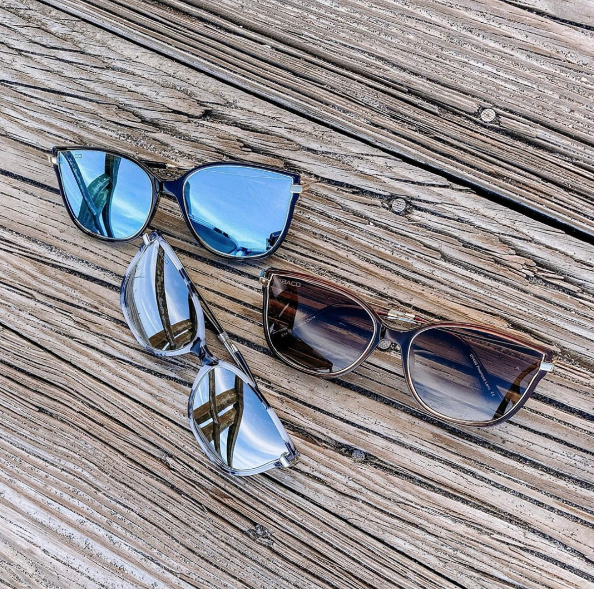 Ella - Black/Blue Mirror
