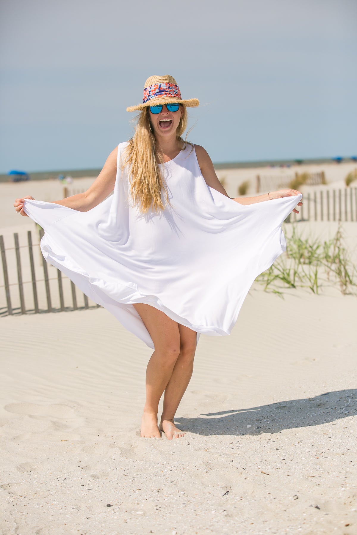 Sand Dunes White - Decked Out Dress