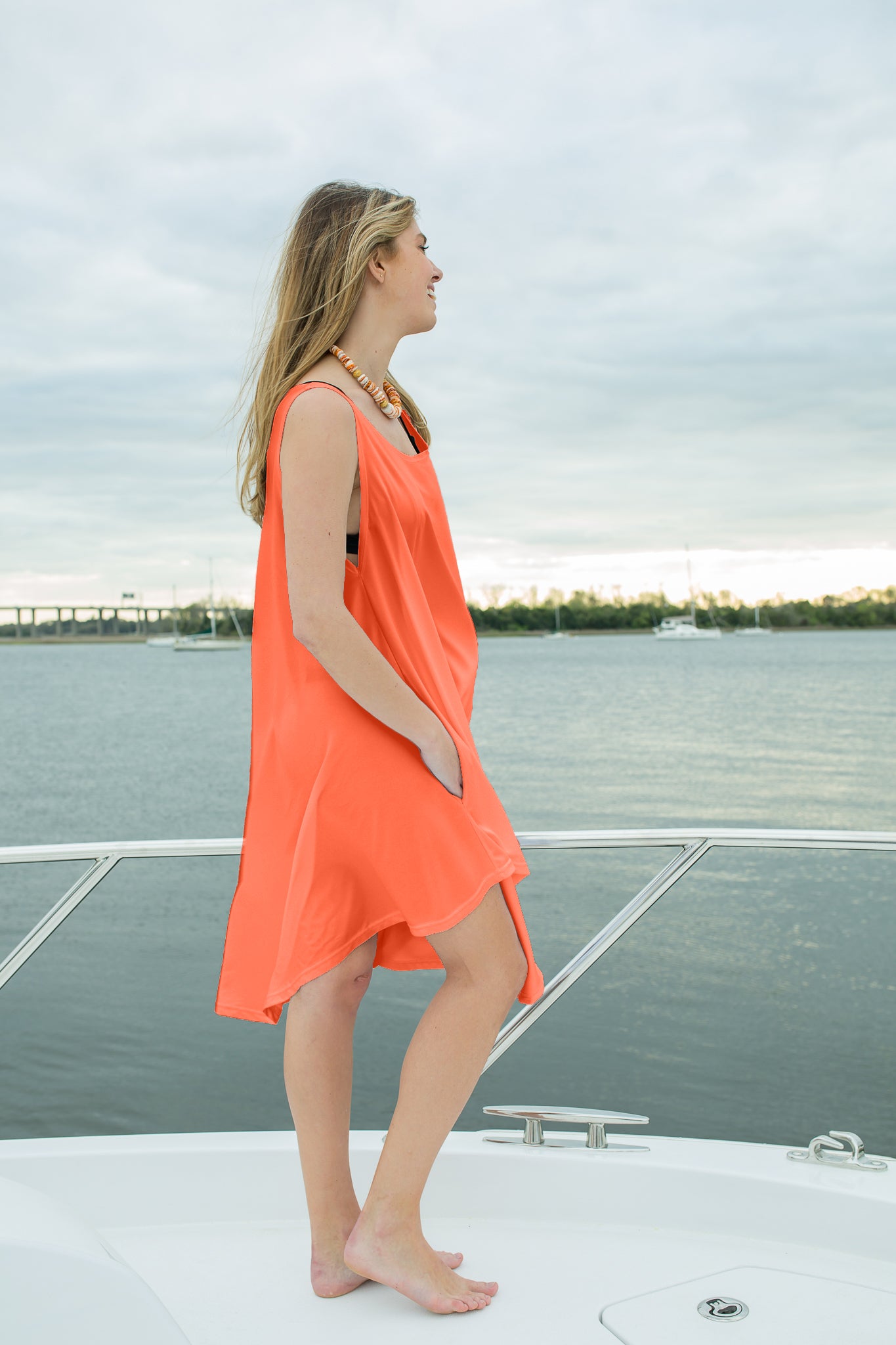 Summer Sunset Orange - Decked Out Dress Summer Sunset Orange - Decked Out Dress