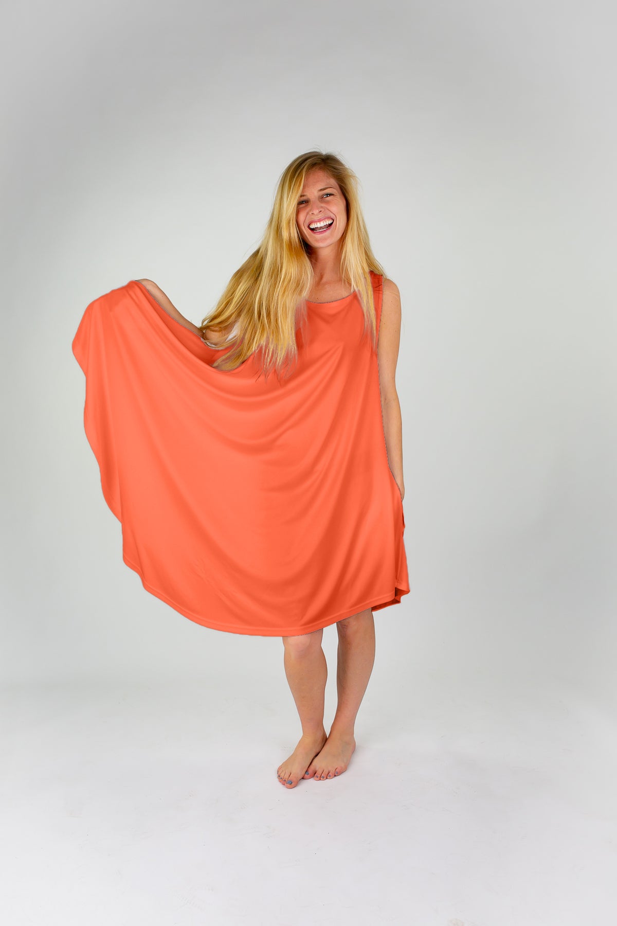 Summer Sunset Orange - Decked Out Dress