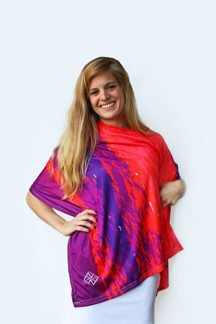 Summer Sunset Party Poncho